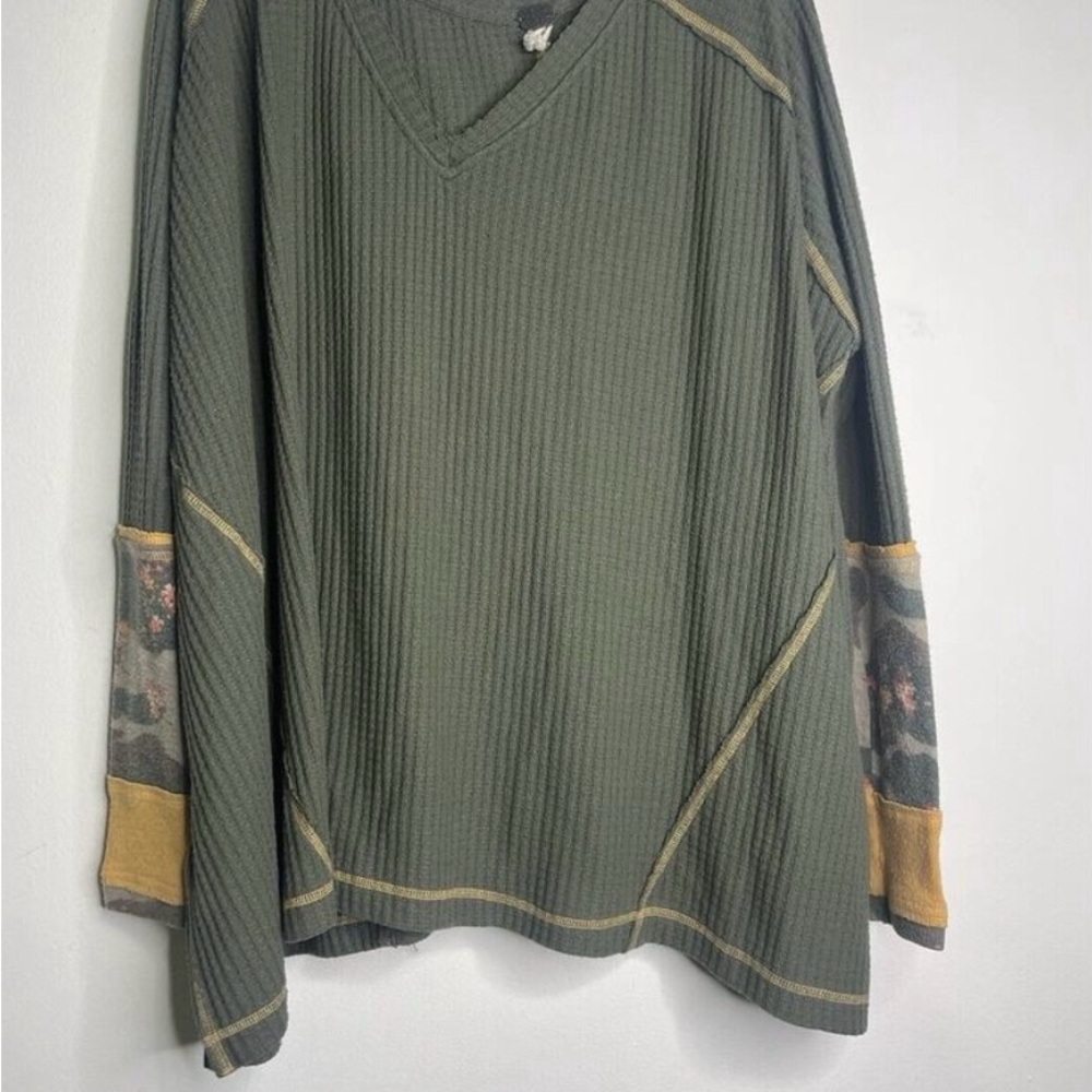 Free People Loving leopard thermal long sleeve